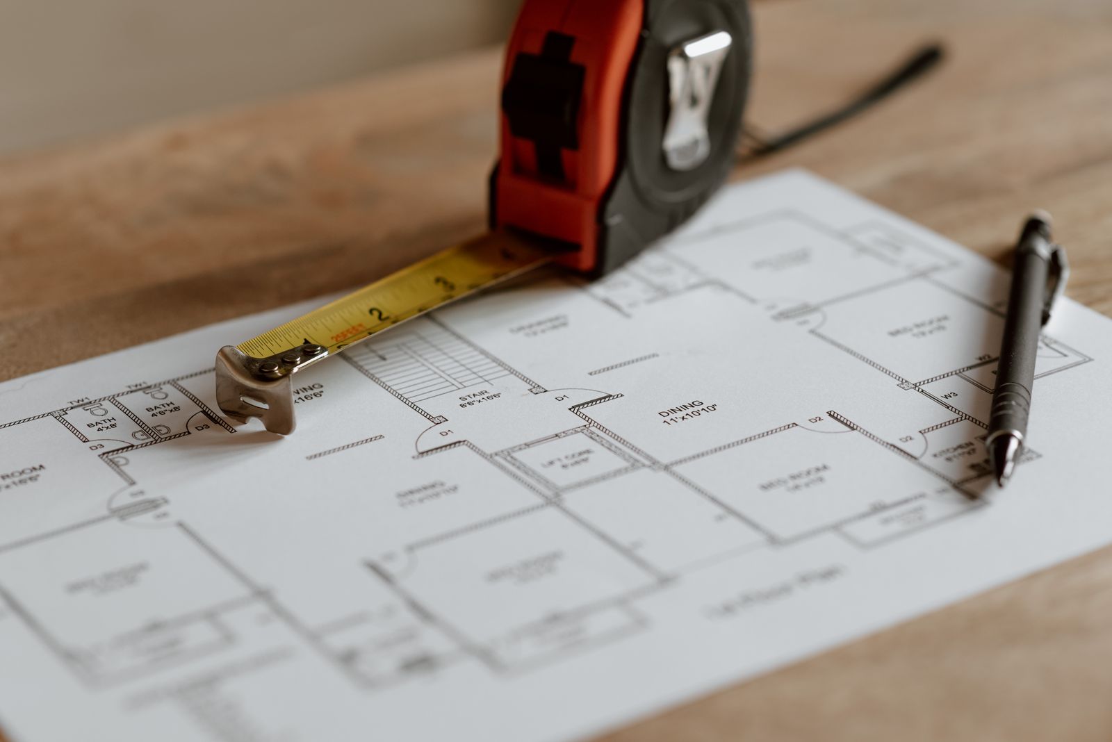 Surveying equipment set up on a construction site